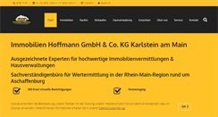 Desktop Screenshot of immobilien-rhoffmann.de