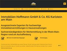 Tablet Screenshot of immobilien-rhoffmann.de